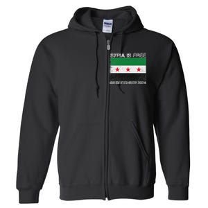 Syria Is Finally Free Celebrate The Freedom March Syria Free Full Zip Hoodie