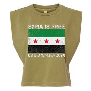 Syria Is Finally Free Celebrate The Freedom March Syria Free Garment-Dyed Women's Muscle Tee