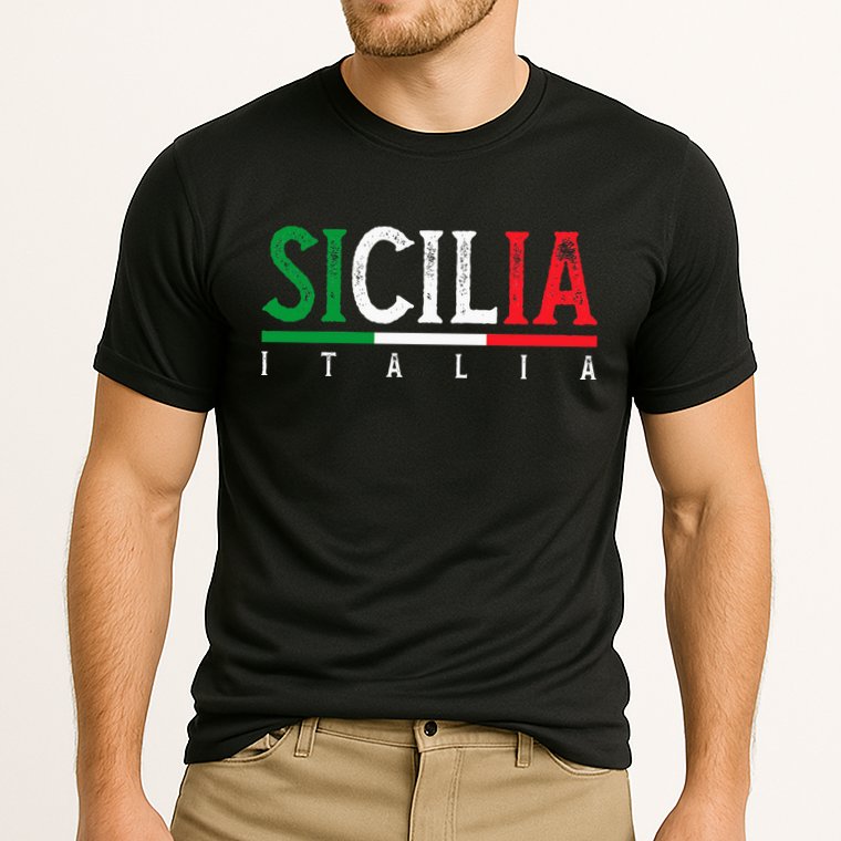 Sicilia Italia Flag Of Sicily Proud Sicilian Italian Cooling Performance Crew T-Shirt