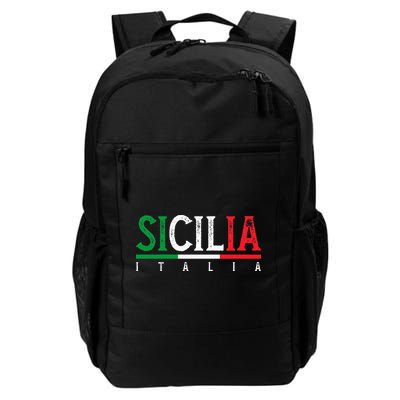 Sicilia Italia Flag Of Sicily Proud Sicilian Italian Backpack