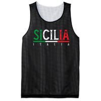 Sicilia Italia Flag Of Sicily Proud Sicilian Italian Mesh Reversible Basketball Jersey Tank