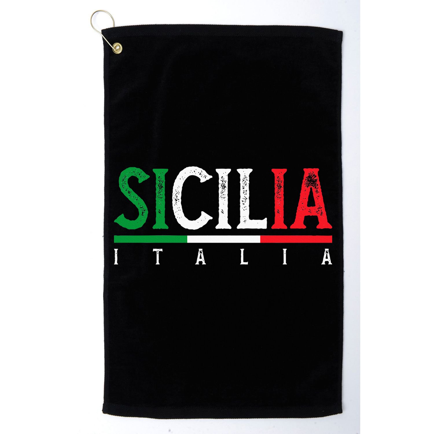 Sicilia Italia Flag Of Sicily Proud Sicilian Italian Golf Towel