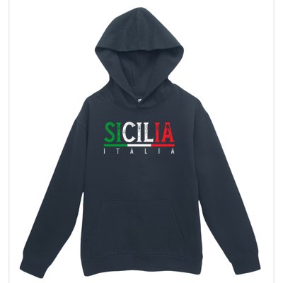 Sicilia Italia Flag Of Sicily Proud Sicilian Italian Urban Pullover Hoodie