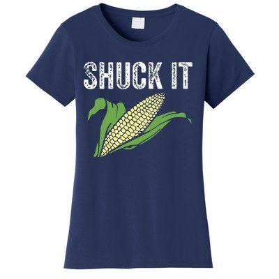 Shuck It Funny Farmer Corn Lover Market Festival Gift Women's T-Shirt