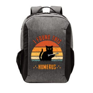 Scary I Found This Humerus Cat Black Humorous Vector Backpack