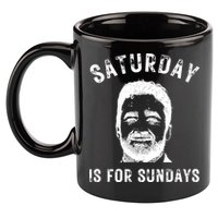 Saturday Is For Sundays Football Head Coach Jeff Saturday 11oz C Handle Ceramic Mug