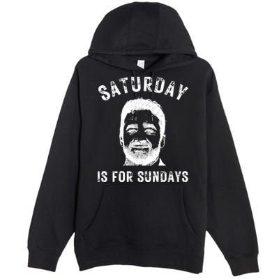 Saturday Is For Sundays Football Head Coach Jeff Saturday Premium Pullover Hoodie