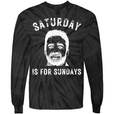 Saturday Is For Sundays Football Head Coach Jeff Saturday Tie-Dye Long Sleeve Shirt