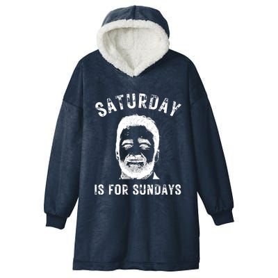 Saturday Is For Sundays Football Head Coach Jeff Saturday Hooded Wearable Blanket