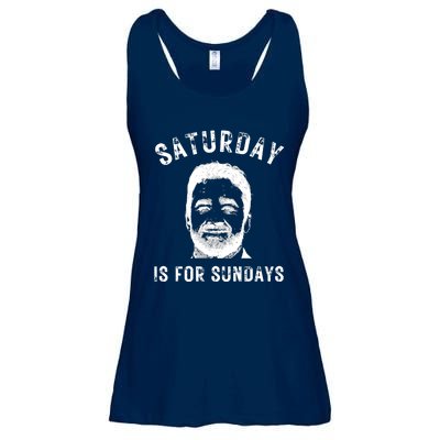 Saturday Is For Sundays Football Head Coach Jeff Saturday Ladies Essential Flowy Tank