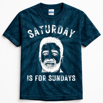 Saturday Is For Sundays Football Head Coach Jeff Saturday Kids Tie-Dye T-Shirt