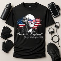 Suck It Funny England 4th Of July George Washington Funny Cooling Performance Crew T-Shirt