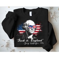 Suck It Funny England 4th Of July George Washington Funny Sweatshirt