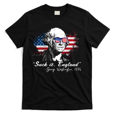 Suck It Funny England 4th Of July George Washington Funny T-Shirt
