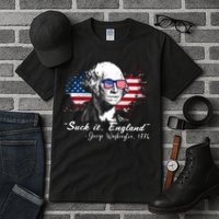 Suck It Funny England 4th Of July George Washington Funny Tall T-Shirt