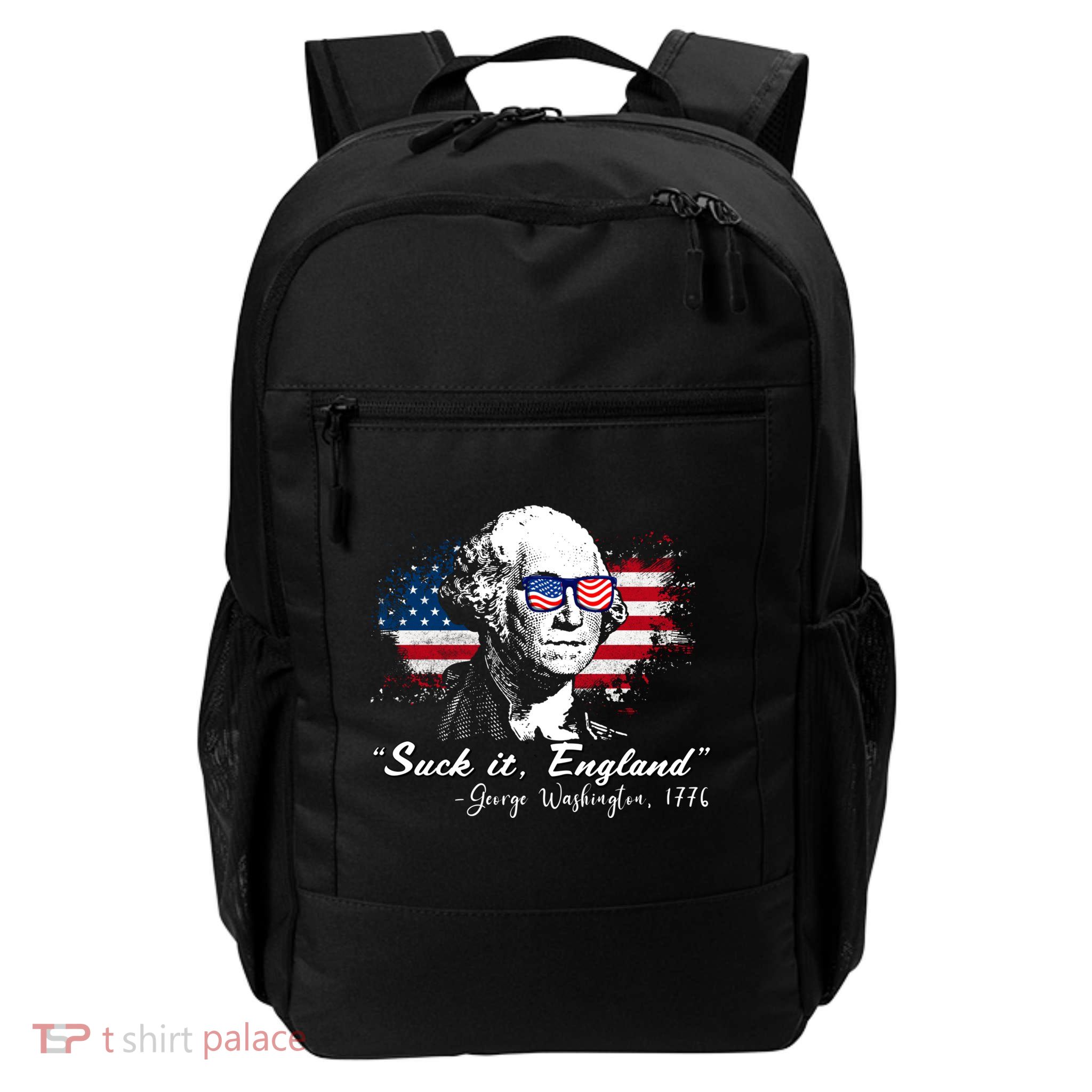 Suck It Funny England 4th Of July George Washington Funny Backpack