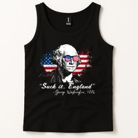 Suck It Funny England 4th Of July George Washington Funny Tank Top