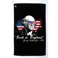 Suck It Funny England 4th Of July George Washington Funny Golf Towel