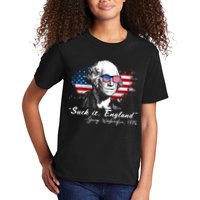 Suck It Funny England 4th Of July George Washington Funny Kids T-Shirt