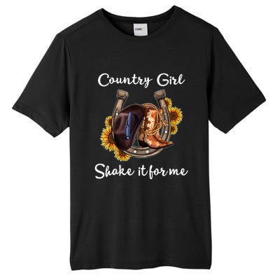 Shakes It For Me Country Music Cowgirl Boots Sunflower Tall Fusion ChromaSoft Performance T-Shirt