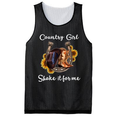 Shakes It For Me Country Music Cowgirl Boots Sunflower Mesh Reversible Basketball Jersey Tank