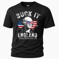 Suck It Funny England 4th Of July George Washington Funny Cooling Performance Crew T-Shirt