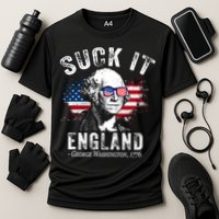 Suck It Funny England 4th Of July George Washington Funny Cooling Performance Crew T-Shirt