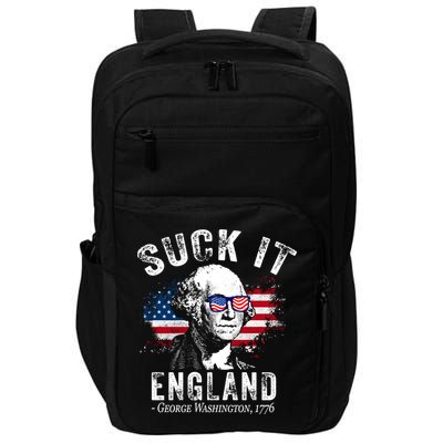 Suck It Funny England 4th Of July George Washington Funny Impact Tech Backpack