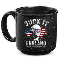 Suck It Funny England 4th Of July George Washington Funny 15oz Campfire Ceramic Mug