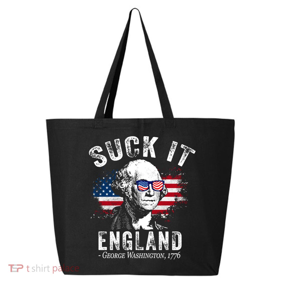 Suck It Funny England 4th Of July George Washington Funny 25L Jumbo Tote