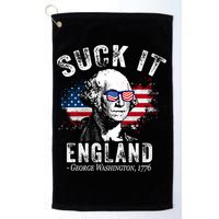 Suck It Funny England 4th Of July George Washington Funny Golf Towel