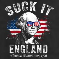 Suck It Funny England 4th Of July George Washington Funny Golf Towel