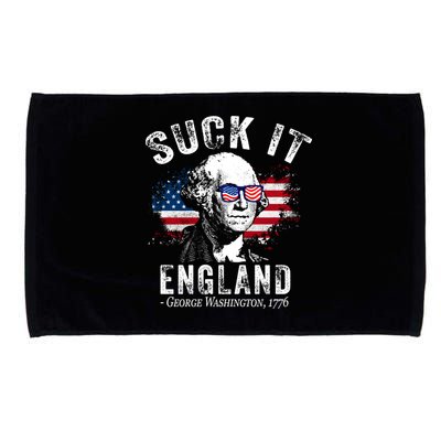 Suck It Funny England 4th Of July George Washington Funny Microfiber Hand Towel
