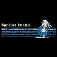 Sanibel Island Fl Vintage 80s Palm Trees Sunset T-Shirt