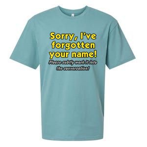 Sorry IVe Forgotten Your Name Sueded Cloud Jersey T-Shirt