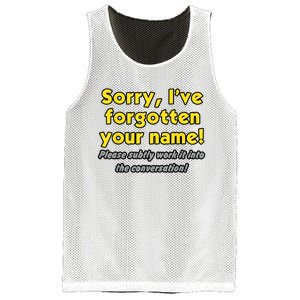 Sorry IVe Forgotten Your Name Mesh Reversible Basketball Jersey Tank