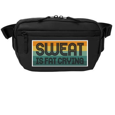 Sweat Is Fat Crying Rowers Funny Gift Crossbody Pack