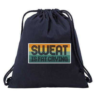 Sweat Is Fat Crying Rowers Funny Gift Drawstring Bag