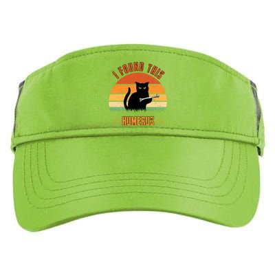 Scary I Found This Humerus Cat Black Humorous Adult Drive Performance Visor