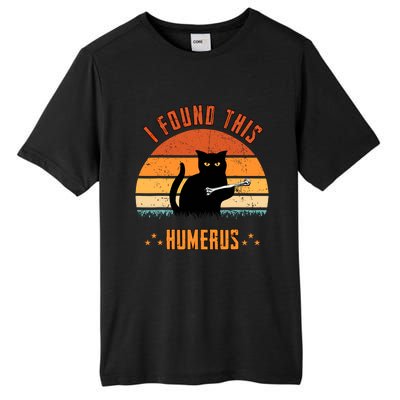 Scary I Found This Humerus Cat Black Humorous Tall Fusion ChromaSoft Performance T-Shirt