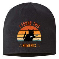 Scary I Found This Humerus Cat Black Humorous Sustainable Beanie