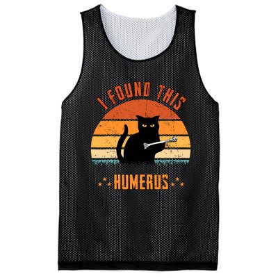 Scary I Found This Humerus Cat Black Humorous Mesh Reversible Basketball Jersey Tank