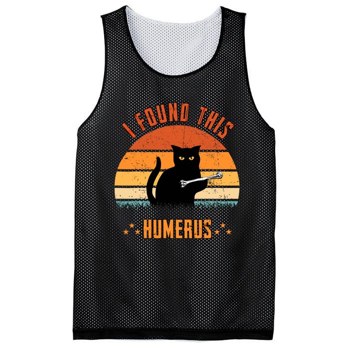 Scary I Found This Humerus Cat Black Humorous Mesh Reversible Basketball Jersey Tank