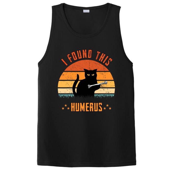 Scary I Found This Humerus Cat Black Humorous PosiCharge Competitor Tank