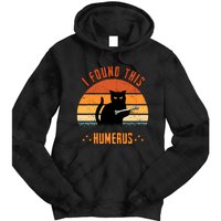 Scary I Found This Humerus Cat Black Humorous Tie Dye Hoodie