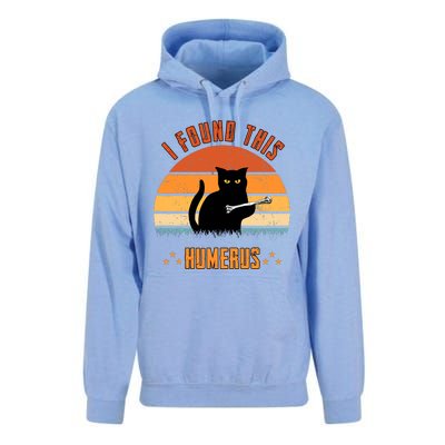 Scary I Found This Humerus Cat Black Humorous Unisex Surf Hoodie