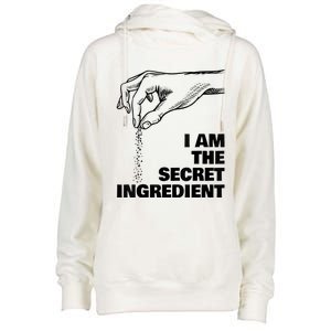 Secret Ingredient Funny Cooking Cook Chef Womens Funnel Neck Pullover Hood