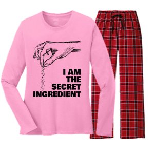 Secret Ingredient Funny Cooking Cook Chef Women's Long Sleeve Flannel Pajama Set 