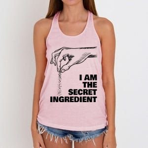 Secret Ingredient Funny Cooking Cook Chef Women's Knotted Racerback Tank