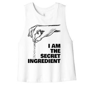 Secret Ingredient Funny Cooking Cook Chef Women's Racerback Cropped Tank